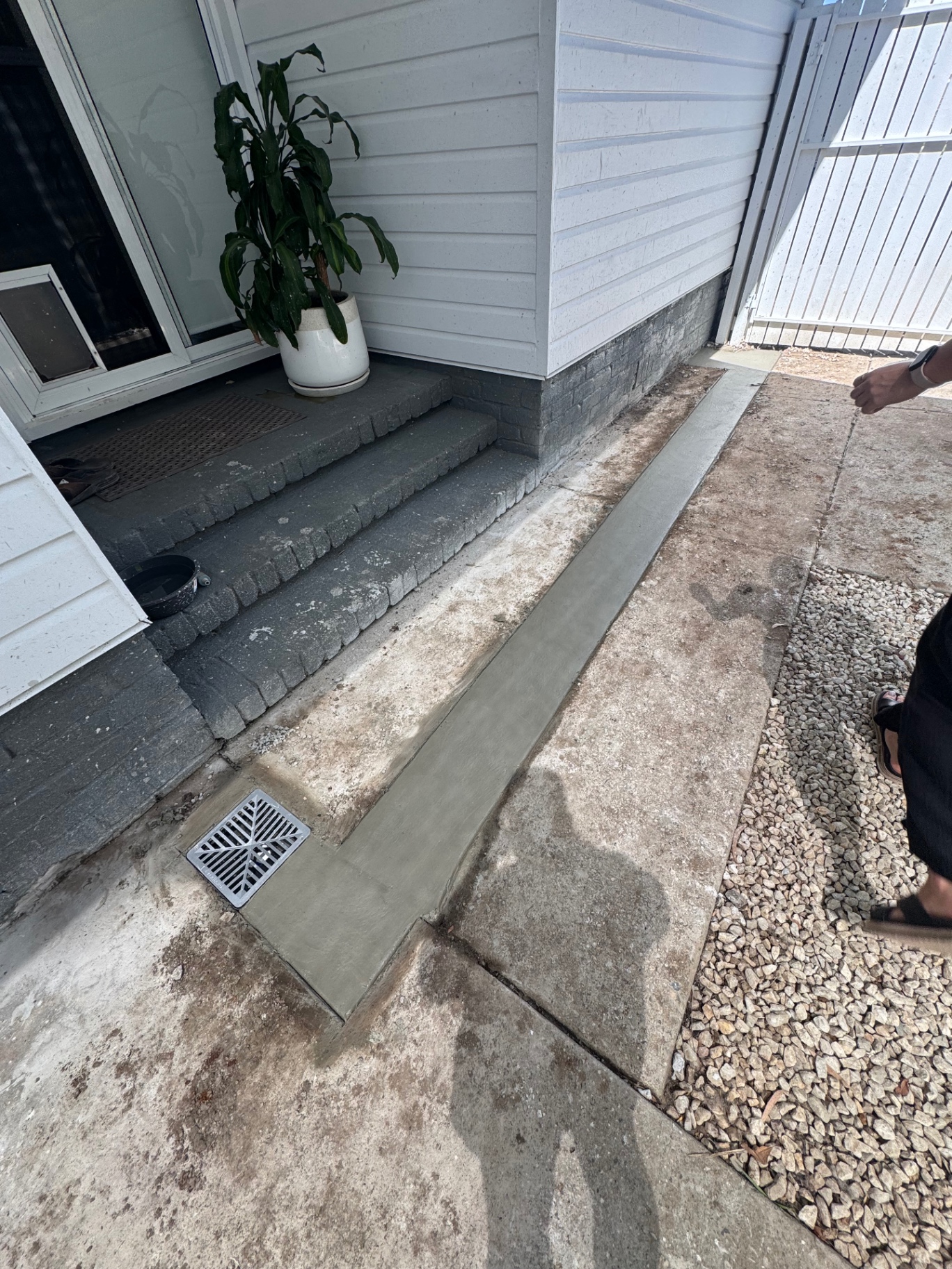 Drainage & concrete pathway — Brisbane